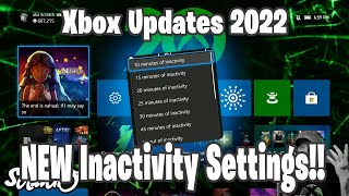 Xbox Inactivity Settings  Xbox Updates 2022 [upl. by Hedberg823]