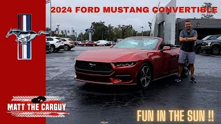 2024 Ford Mustang Convertible Ecoboost review and drive Is it worth it [upl. by Atikan]