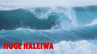 Pro Surfers Practicing At Maxing Haleiwa 4K Raw [upl. by Timofei]