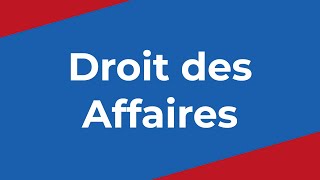 Introduction au droit des affaires [upl. by Earised714]