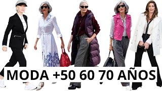 GUIA DE MODA 50 60 70 AÑOS TENDENCIA PARA 50 AÑOS COMO VESTIR COMODA MODERNA Y ELEGANTE [upl. by Marsh]