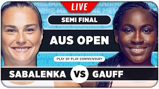 SABALENKA vs GAUFF • Australian Open 2024 SF • LIVE Tennis PlaybyPlay Stream [upl. by Leirej]