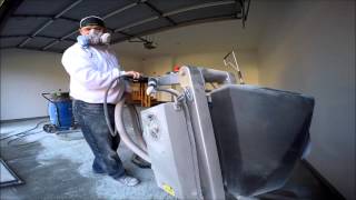 Polyaspartic Garage Floor Coating Preparation [upl. by Nakah490]