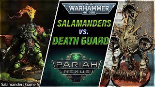 Salamanders vs Death Guard  Warhammer 40k Battle Report  Salamanders Game 6 [upl. by Ziegler]