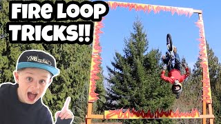 BMX FIRE LOOP Trick Challenge [upl. by Newfeld]