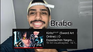 Kirito  Sword Art Online   O Espadachim Negro  VG BEATS  Matheus Raul React [upl. by Yelrihs307]