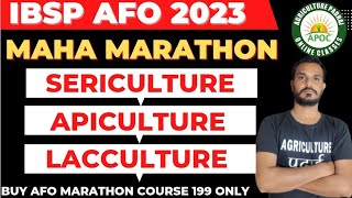 Sericulture  Apiculture  Lacculture marathon lecture  IBPS AFO  NABARD  All Agriculture Exams [upl. by Ahsinnek]