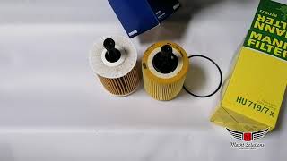 HU7197x vs OX188d  Oil filter comparison  MannFilter vs Mahle  VWAudi [upl. by Eletnahc]