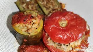 Tomate et courgette farcie [upl. by Allimak]