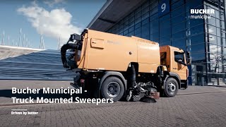 Bucher Municipal  Truck Mounted Sweepers [upl. by Nadbus]