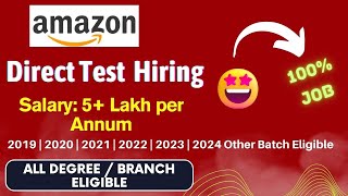 Direct Test Hiring  Amazon Catalog Specialist Hiring 2024 2023 2022 2021 2020 2019  Amazon jobs [upl. by Lihkin929]