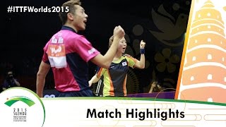 WTTC 2015 Highlights YOSHIMURA MaharuISHIKAWA Kasumi vs XU XinYANG Haeun FINAL [upl. by Alanson]