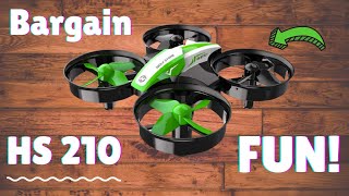 Holy Stone HS210 Super FUN Best Beginner Indoor Drone 2021 [upl. by Gibby]