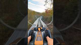 NEW Anakeesta Mountain Coaster Gatlinburg TN  Hellbender POV [upl. by Luapsemaj]