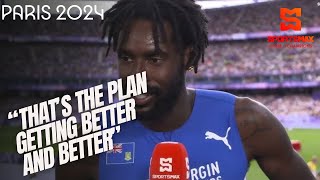 Paris 2024  BVIs Kyron McMaster quotThats the plan getting better and betterquot  SportsMax [upl. by Gabbey]