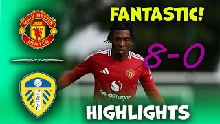 Man United u18 vs Leeds United u18  u18 Premier League  Highlights 02112024 [upl. by Eelrihs]