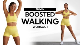 30 MIN BOOSTED WALKING WORKOUT FOR WEIGHT LOSS No Jumping Fat Burning [upl. by Einnek]