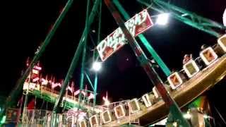 quotPharaohs Furyquot carnival ride  night [upl. by Dumond]