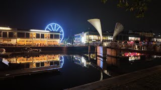 Bristol Harbour  UK  Stroll after sunset [upl. by Evoy]