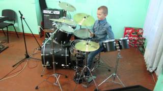 Waidmanns Heil  Rammstein  Drum Cover  Drummer Daniel Varfolomeyev 10 years [upl. by Harbison]