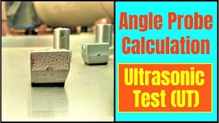 Hindi Ultrasonic Test  Basic terms and calculations for angle probes [upl. by Areval969]