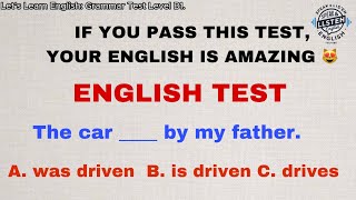 English Grammar Test ✍️ Level B1  Test 01  If You Pass Test Your English Is Amazing 🔥 [upl. by Gilda]