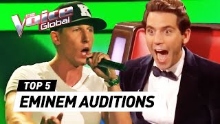 BEST EMINEMs Lose Yourself Blind Auditions in The Voice [upl. by Halimeda]