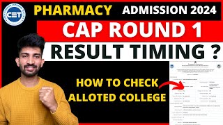 B Pharmacy Cap Round 1 Allotment letter 2024  How to Check B Pharmacy Allotment Letter 2024 [upl. by Enimsay]