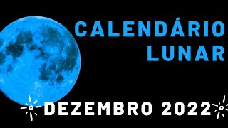 🌙🌟 Fases da Lua Dezembro 2022  Calendário Lunar Dezembro 2022  Qual a Lua Hoje [upl. by Otis]