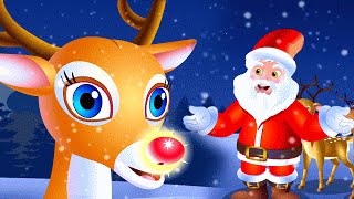 Rudolph the Red Nosed Reindeer  Christmas Song For Kids  Merry Christmas [upl. by Anauqed]