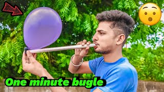 pvc troon balloon 🎈 one minute bugle  experiment video 😱 2024 [upl. by Arotak]