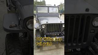 Willys Jeep  full paint grey colour  spray paint  viral shorts trending ytshorts [upl. by Gosnell570]