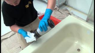 BATHTUB REFINISHING POLISHING INSTRUCTIONS [upl. by Fretwell]