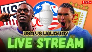 USA vs Uruguay COPA AMERICA LIVE WATCH ALONG [upl. by Eetnwahs]