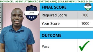 MOS EXCEL ASSOCIATEMICROSOFT 365 APPS SKILL REVIEW 2 TASKS158 [upl. by Refitsirhc]