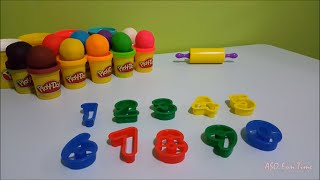 Learn Numbers With Playdoh  One Two Three Four Five Six Seven Eight Nine Zero [upl. by Ellehcam]