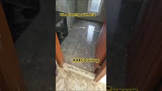 Tiles Cleaning with Acid construction constructionequipment buildingconstruction building kaeco [upl. by Eruot]