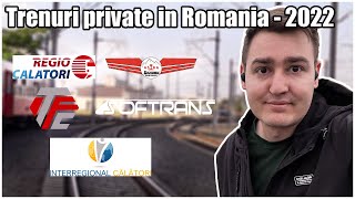 Operatori si TRENURI private in ROMANIA  analiza RUTE 2022 [upl. by Adehsor]