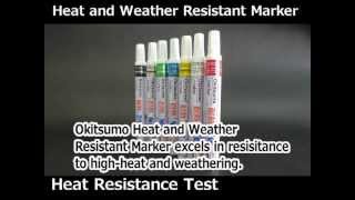 Performance test Okitsumo Heat and Weather Resistant Marker Pen [upl. by Colbye161]