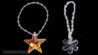 How to Make a SWAROVSKI ELEMENTS Crystal Christmas Ornament [upl. by Yelats626]