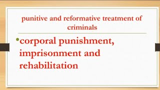 Corporal punishment imprisonment and Rehabilitation benefitscost and relevanceCriminologyCSS [upl. by Ytsur]