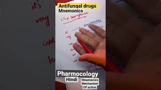 ANTI FUNGAL DRUGS MNEMONICSPHARMACOLOGYHINIDICLASSIFICATIONpharmacologyantifungal [upl. by Mcgean414]