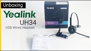 Yealink UH34 Mono Unboxing [upl. by Dustin38]