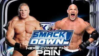 wwe goldberg vs brock lesnar [upl. by Ahsuatal]