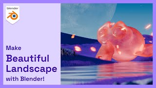 Make Beatiful Landscapes in Blender [upl. by Giff]