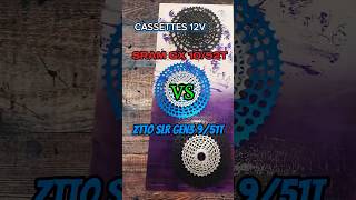 CASSETTES 12V  SRAM GX 1052T vs ZTTO SLR Gen3 951T [upl. by Hcone782]