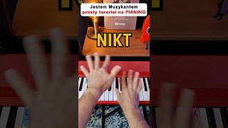 Jestem Muzykantem  prosty tutorial na pianino 😅🎹 pianino szkoła muzyka [upl. by Lecrad885]