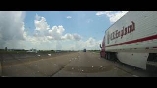 Driving on Interstate 10 Across Entire State of Texas timelapse [upl. by Ahsimed]