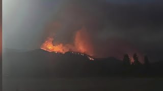 Upper Applegate Fire near Ruch burning at an estimated 500 acres [upl. by Rehteh87]