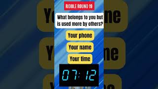 Riddle Round 19 Can You Solve This MindBending Riddle in 30 Seconds 🧠💡 [upl. by Atteoj]